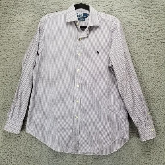 Polo Ralph Lauren Other - Polo by Ralph Lauren Shirt Mens Medium Regent Blue Cotton Long Sleeve Button Up